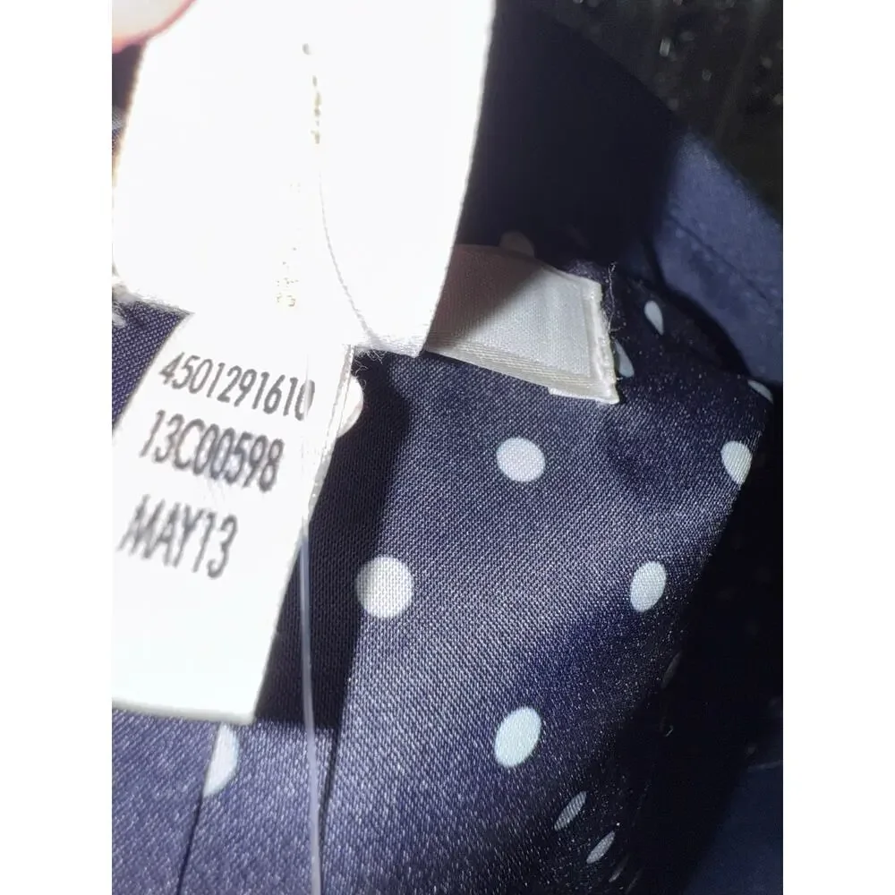 CHICO’S cotton blend navy blue blazer - size 2 (12-14/L)